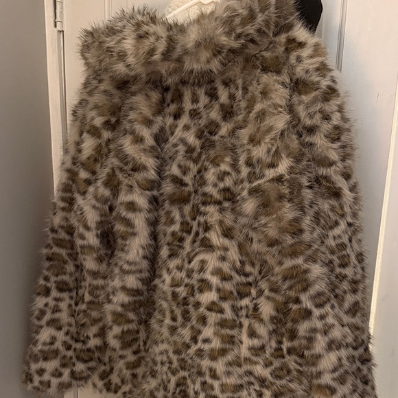Target Brown Faux Fur Jacket - Picture 5 of 5